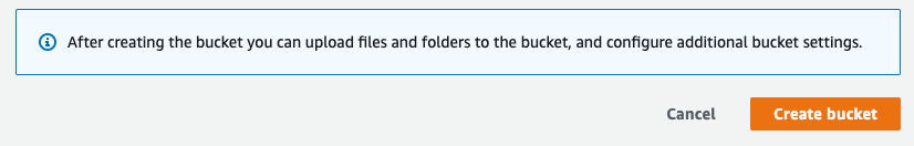 Finalizing S3 bucket creation